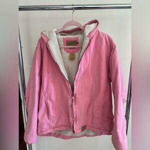 Pink Fleece Lined Jacket